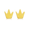 Brinco coroa folheada em ouro 18K