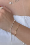 Pulseira Nice G folheada a prata
