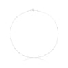 Choker com mini bolinhas folheado a prata