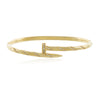 Bracelete Prego Cravejado folheado a ouro 18K