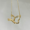 Colar Borboleta maxi folheado a ouro 18K