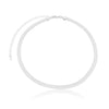 Choker crochet folheado a prata