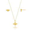 Conjunto Bee folheado a ouro 18k