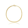 Pulseira trançada 3mm folheado a ouro 18K