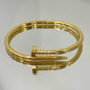 Bracelete Prego liso folheado a ouro 18K