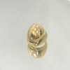 Anel Oval Abaulado folheado a ouro 18K