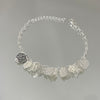 Pulseira Folhas folheada a prata