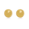 Brinco de bolinha 5 mm folheado a ouro 18K