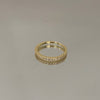 Anel Aparador Minimal folheado a ouro 18K