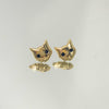 Brinco Cat folheado a ouro 18K