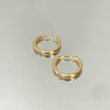 Brinco Argola Fina G Click folheado a ouro 18K