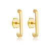 Brinco Ear Hook Tókio folheado a ouro 18k