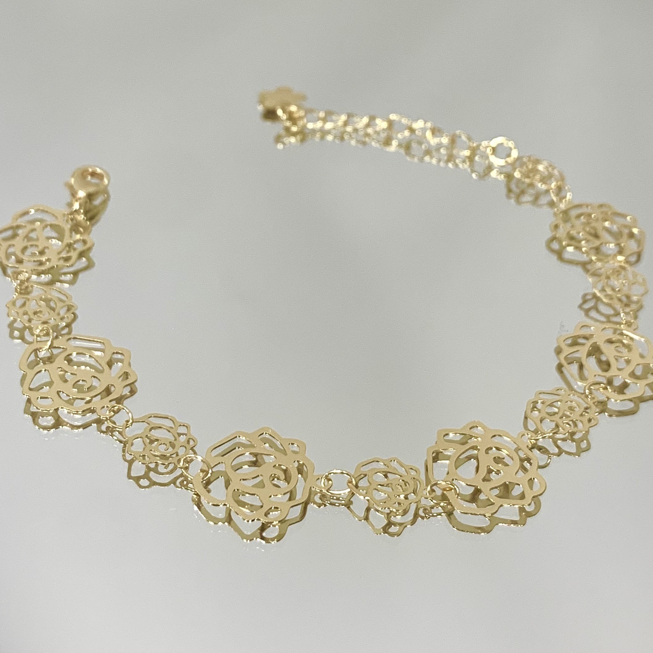 Pulseira Rose folheada a ouro 18K