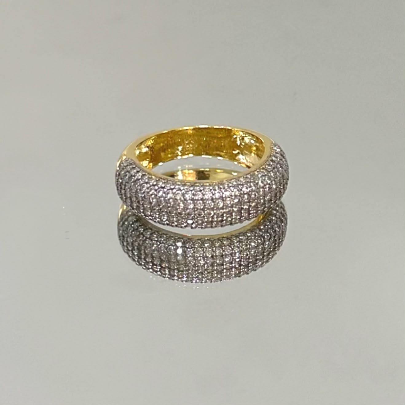 Anel Aparador Eleonora folheado a ouro 18K