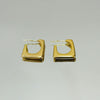 Brinco Argola Quadricírculo folheado a ouro 18K