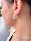 Choker Aro mini bolinhas folheado a prata
