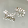 Brinco ear cuff multipérolas folheado a ouro 18K