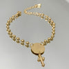 Pulseira Terço Pai Nosso folheada a ouro 18K